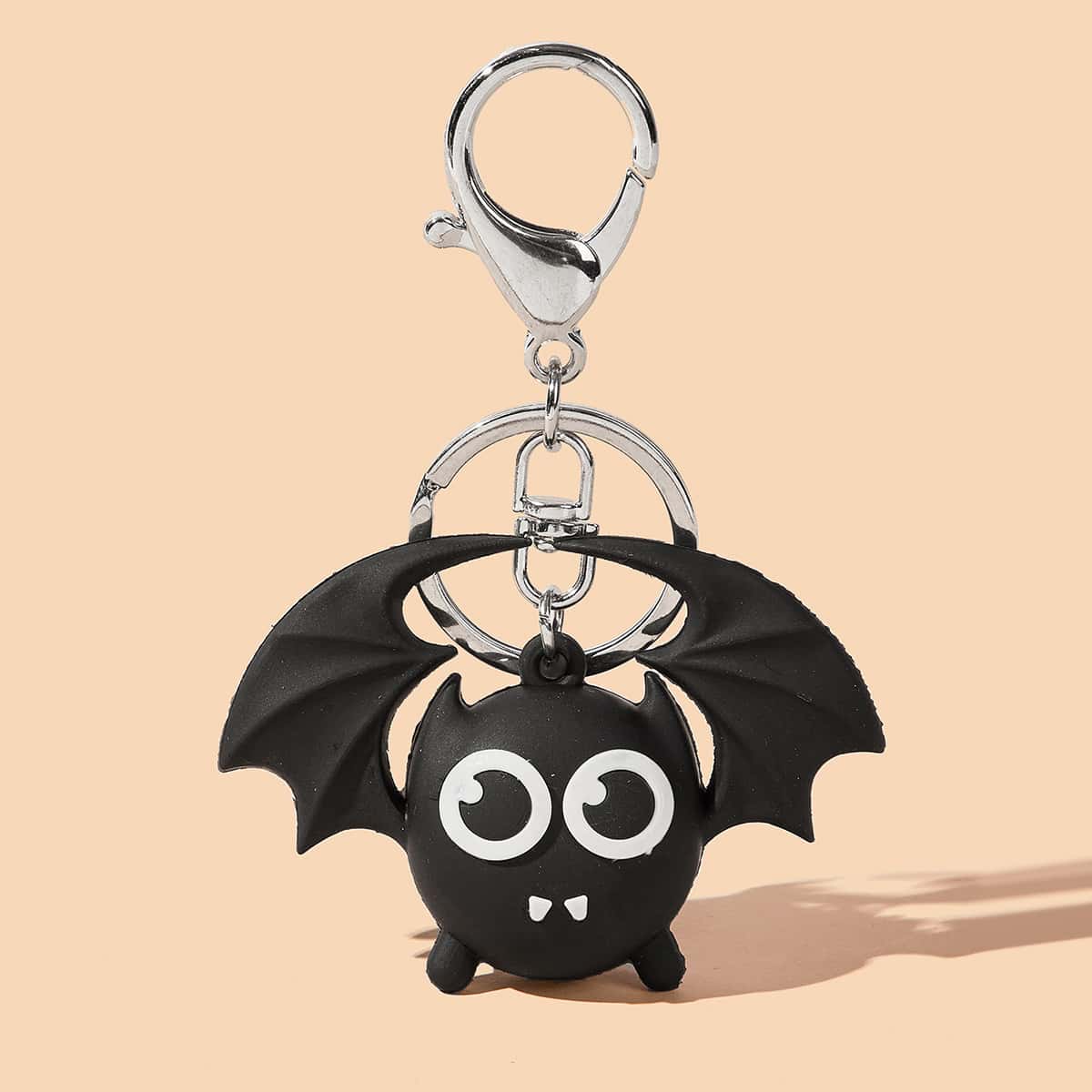 

Halloween Bat Charm Keychain, Black