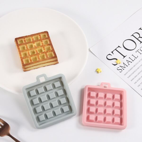 

1pc Random Color Waffle Mold, Multicolor