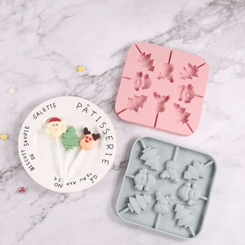 

1pc Random Color Christmas Lollipop Mold, Multicolor