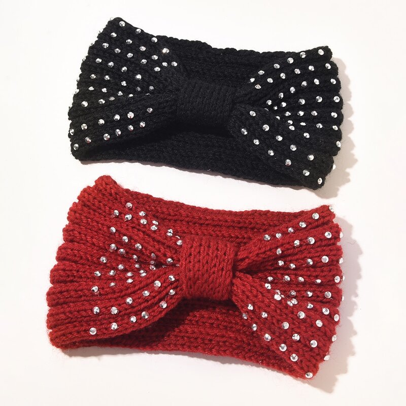 

2pcs Rhinestone Decor Headband, Multicolor