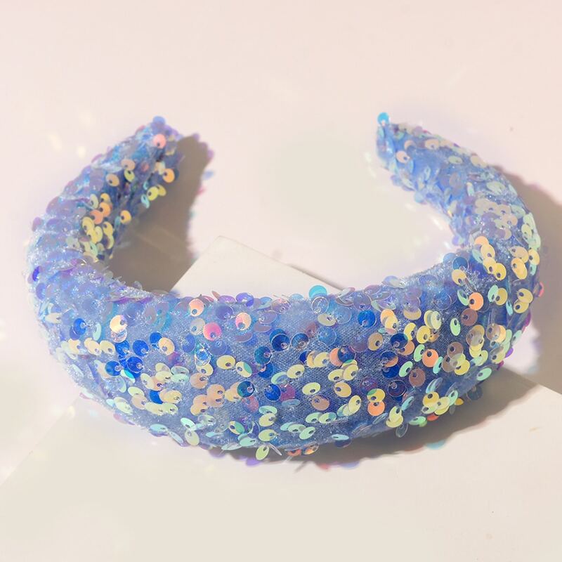 

Sequin Decor Hair Hoop, Blue