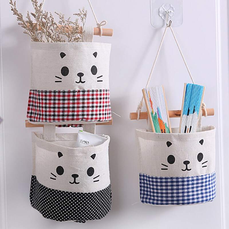 

1pc Cartoon Graphic Random Storage Bag, Multicolor