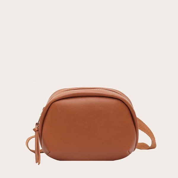 

Girls Minimalist Crossbody Bag, Brown