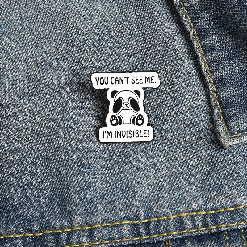 

Cartoon Panda Brooch, Multicolor