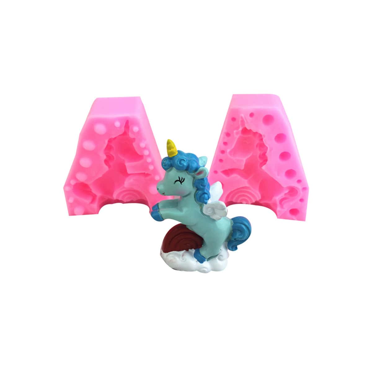 

1pc Unicorn Biscuit Mold, Pink