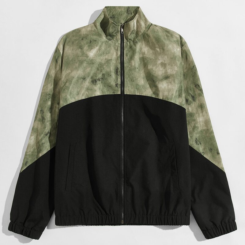 

Guys Zipper Front Tie Dye Jacket, Multicolor