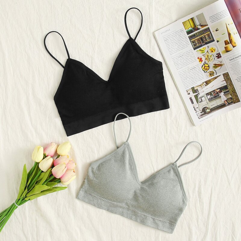 

2pack Rib Bra Set, Multicolor