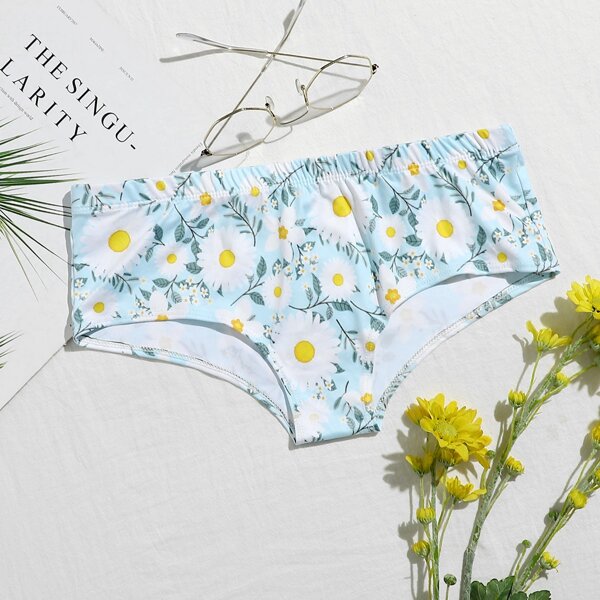 

Daisy Floral Panty, Blue