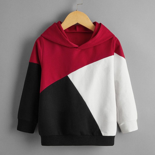 

Toddler Boys Colorblock Hooded Sweatshirt, Multicolor
