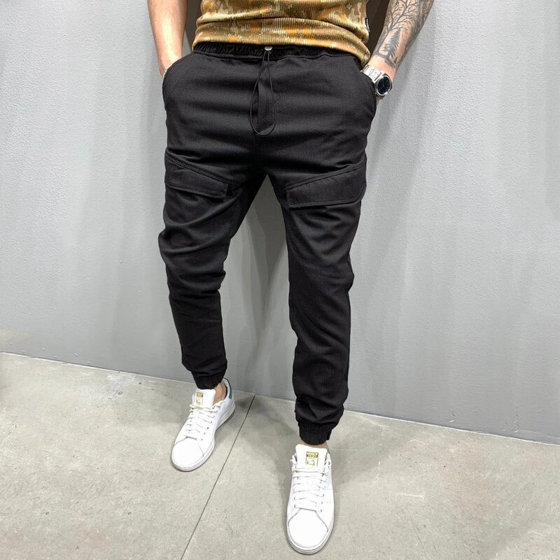 

Guys Solid Pants, Black