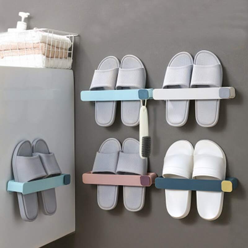 

1pc Wall Mounted Shoes Storage Rack, Multicolor