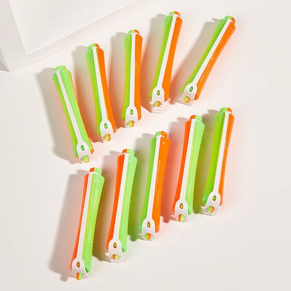 

10pcs Colorblock Hair Curly Roller 05, Multicolor