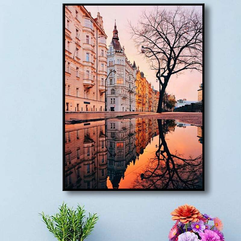 

Scenery Pattern Diamond Painting Without Frame, Multicolor