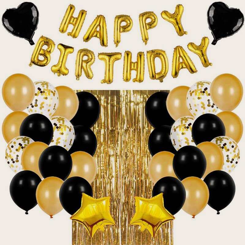 

37pcs Birthday Party Balloon Set, Multicolor