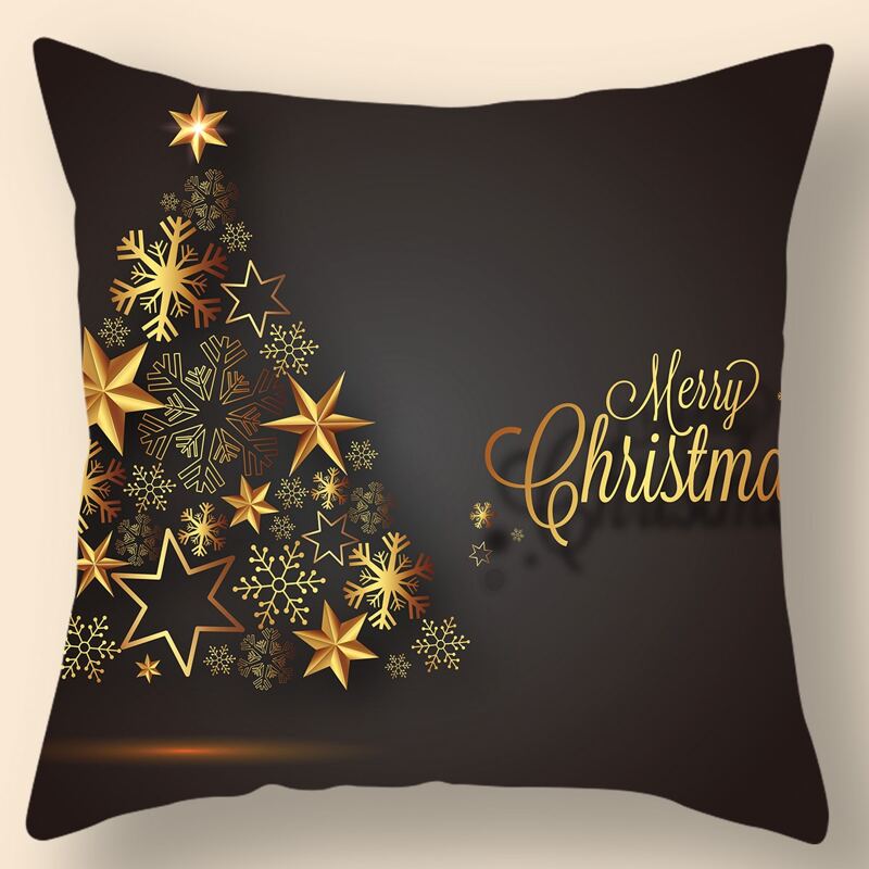 

Christmas Pattern Cushion Cover Without Filler, Multicolor