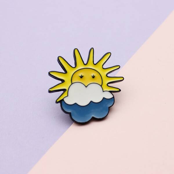 

Kids Cartoon Brooch, Multicolor