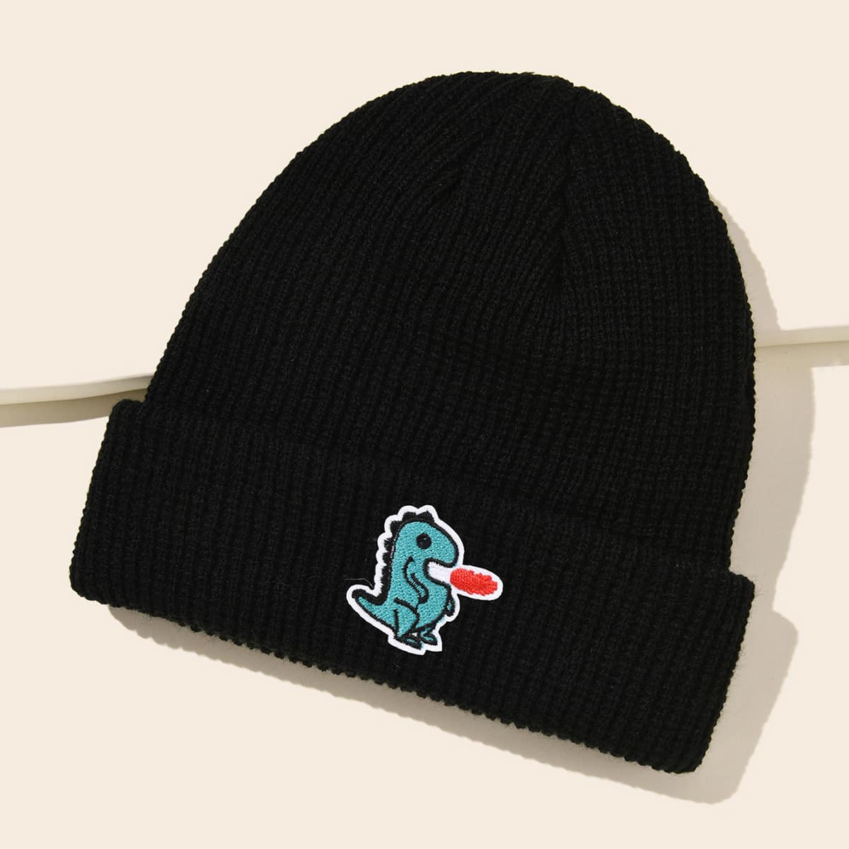 Image of Cartoon Patch Decor Beanie