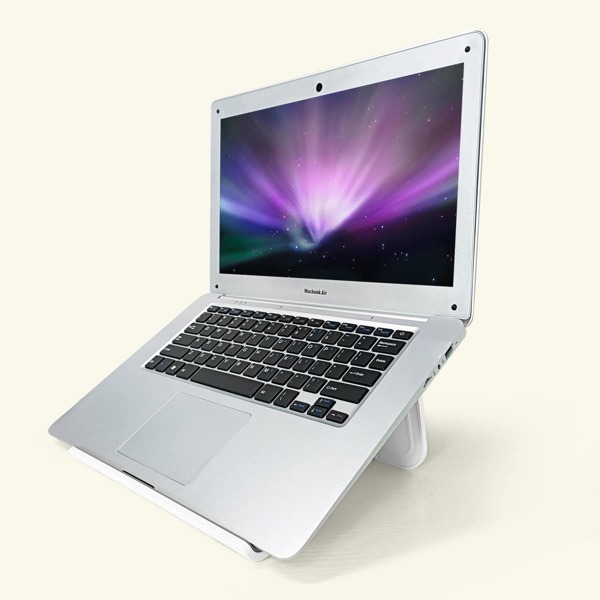 

Solid Foldable Desktop PC Stand, White