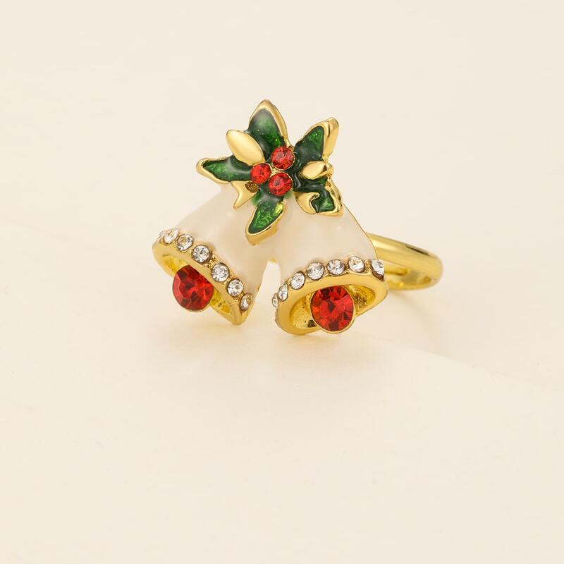 

Christmas Bell Design Ring, Multicolor