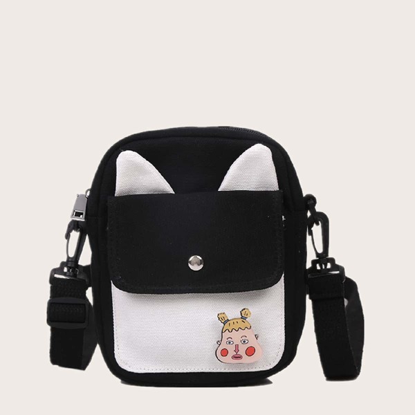 

Two Tone Crossbody Bag, Black