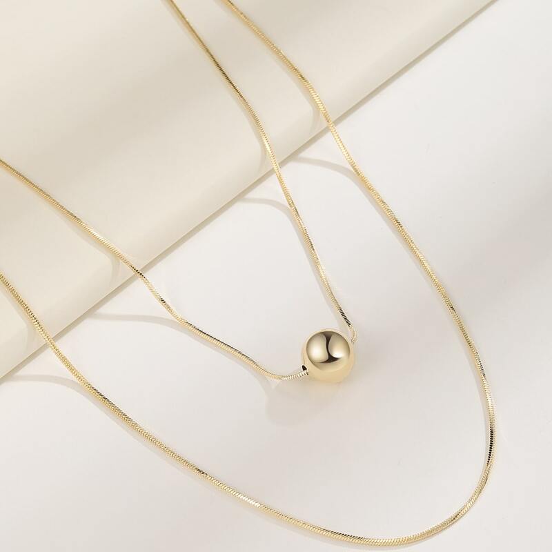 

Simple Layered Chain Necklace, Gold
