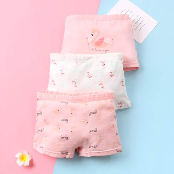 

Toddler Girls 3pack Flamingo Print Underwear, Multicolor