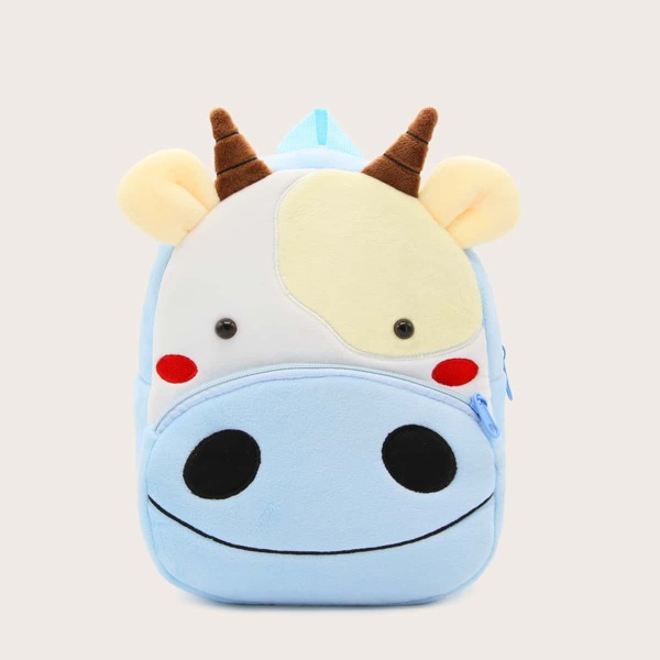 

Kids Cartoon Design Backpack, Blue and white