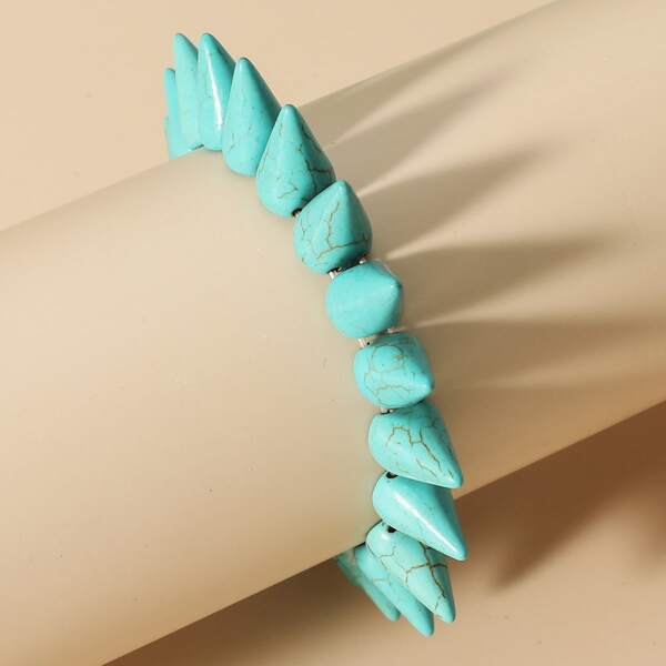 

1pc Turquoise Bracelet, Green