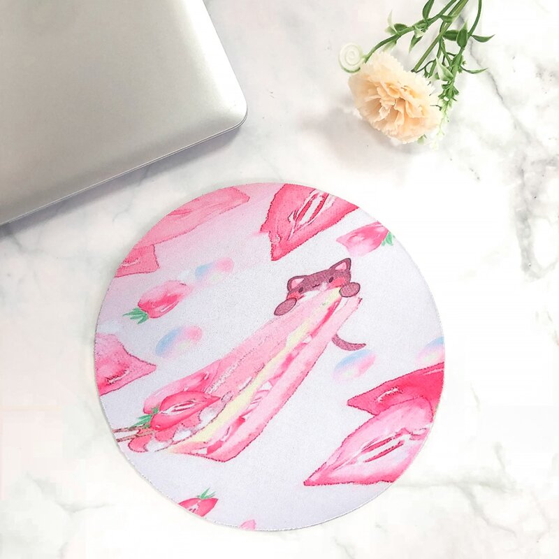 

Cute Cartoon Graphic Round Mouse Pad, Multicolor
