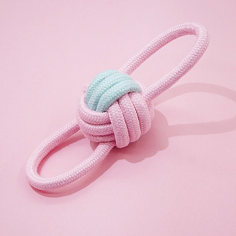 

1pc Braided Cotton Rope Dog Toy, Multicolor