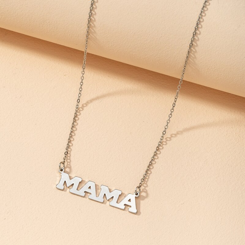 

Letter Decor Necklace, Silver