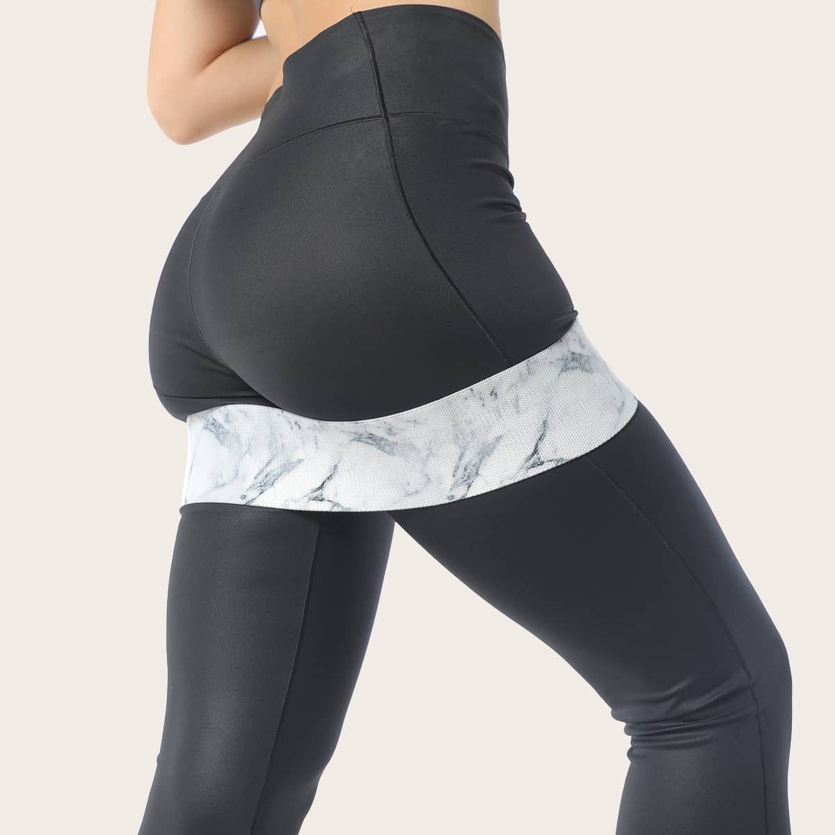 

Marble Pattern Buttocks Workout Resistance Band, Multicolor