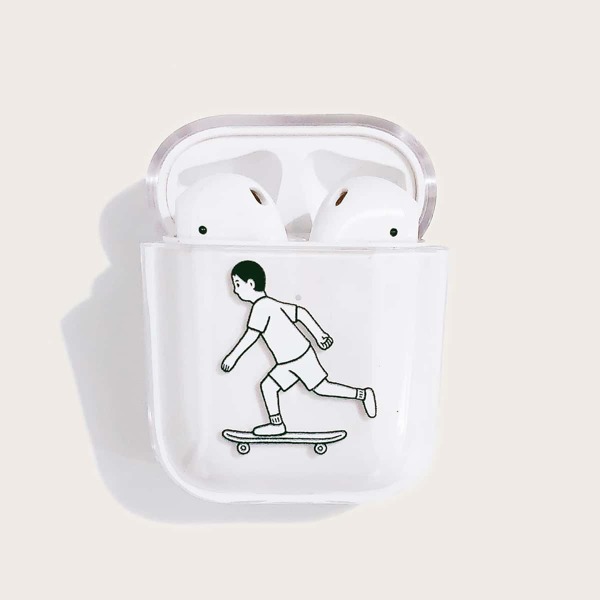 

Skateboard Boy Clear Airpods Case