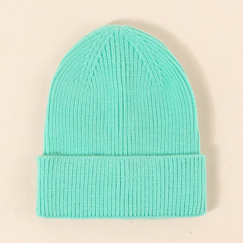 

Solid Cuffed Beanie, Green