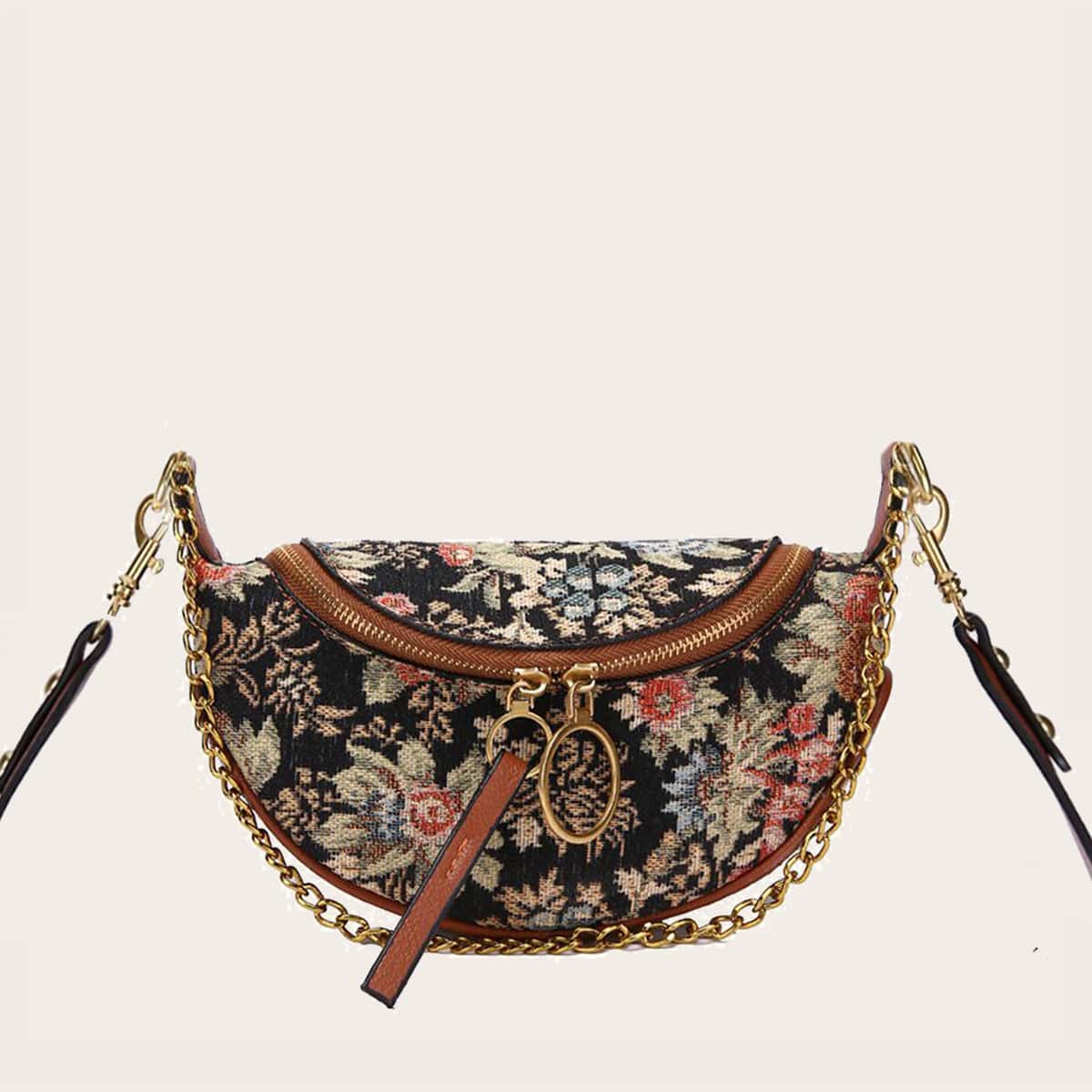 Image of Floral Pattern Bum Bag