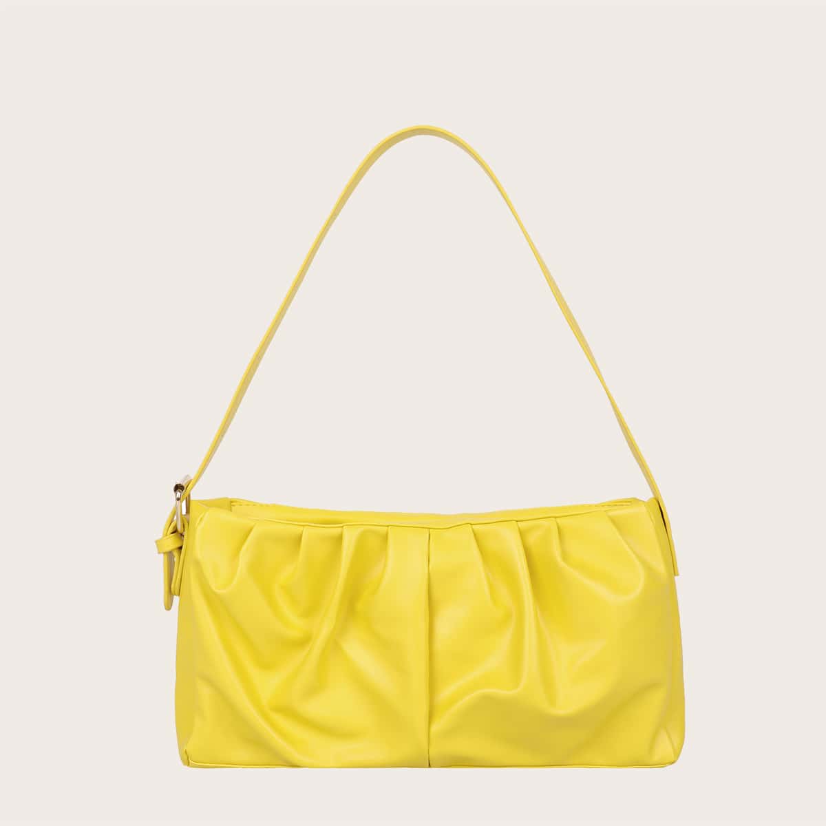 

Minimalist Ruched Bag, Yellow