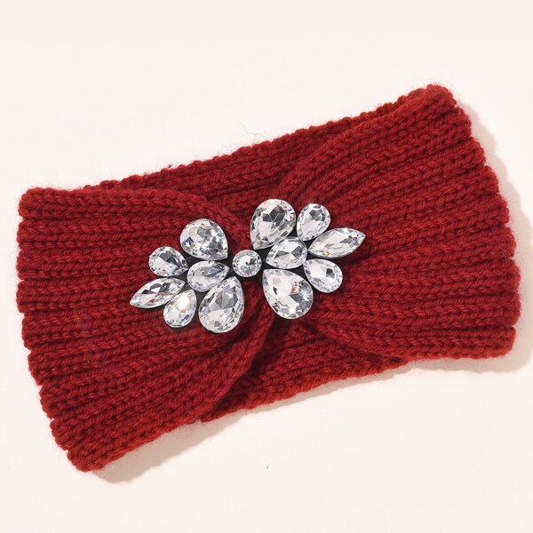 

Rhinestone Decor Headband, Red