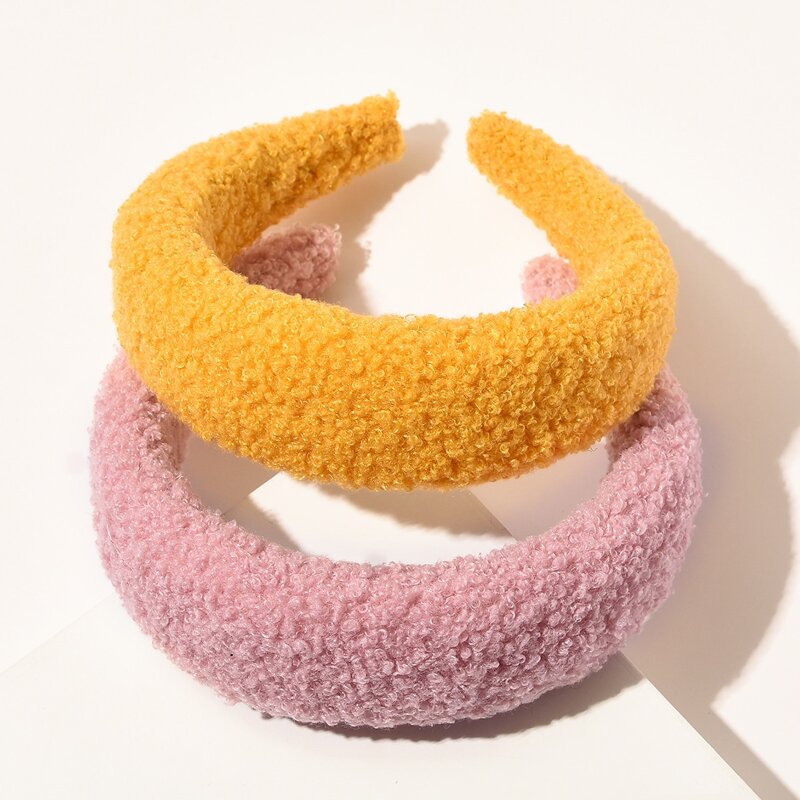 

2pcs Plain Hair Hoop, Multicolor