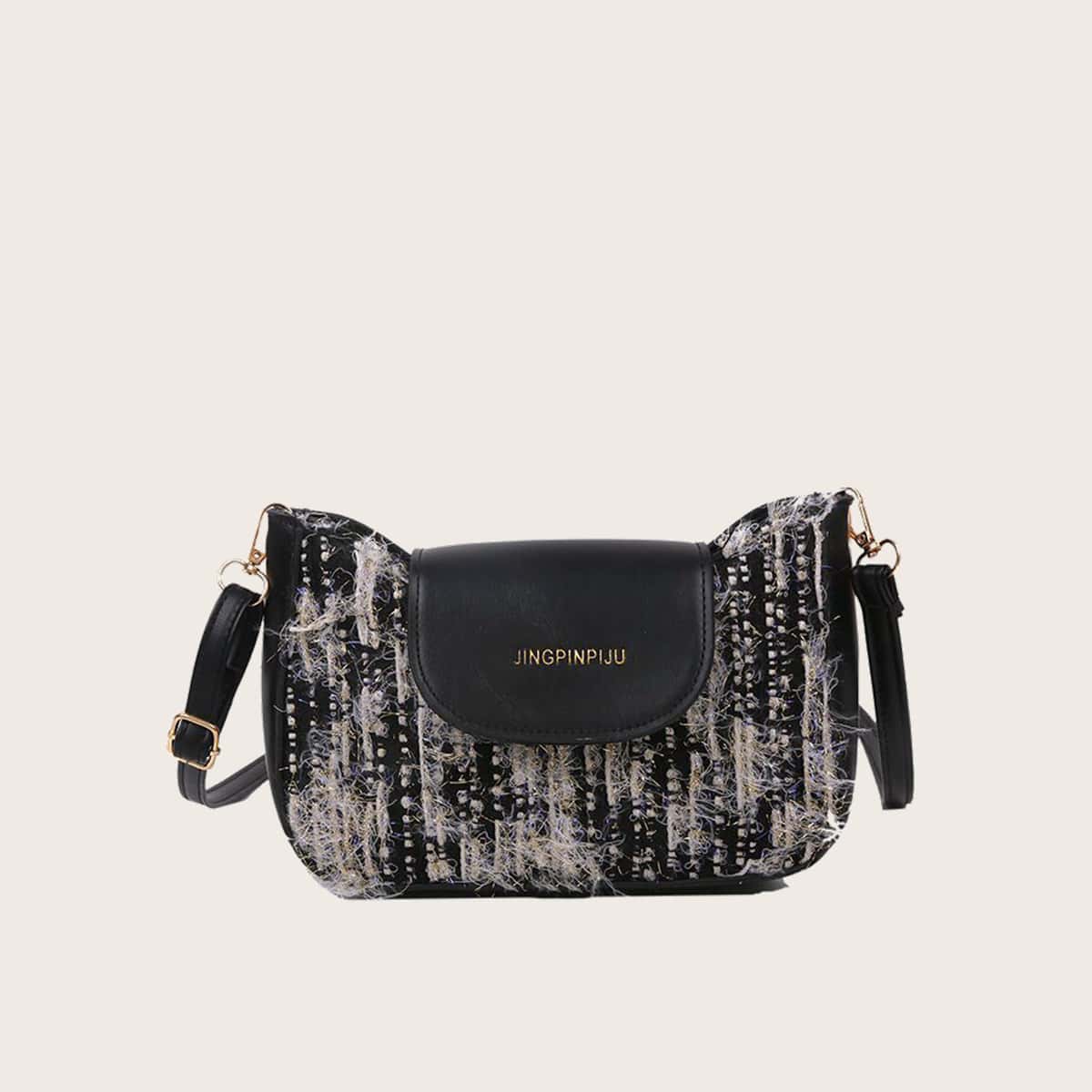 

Tassel Zip Crossbody Bag, Black