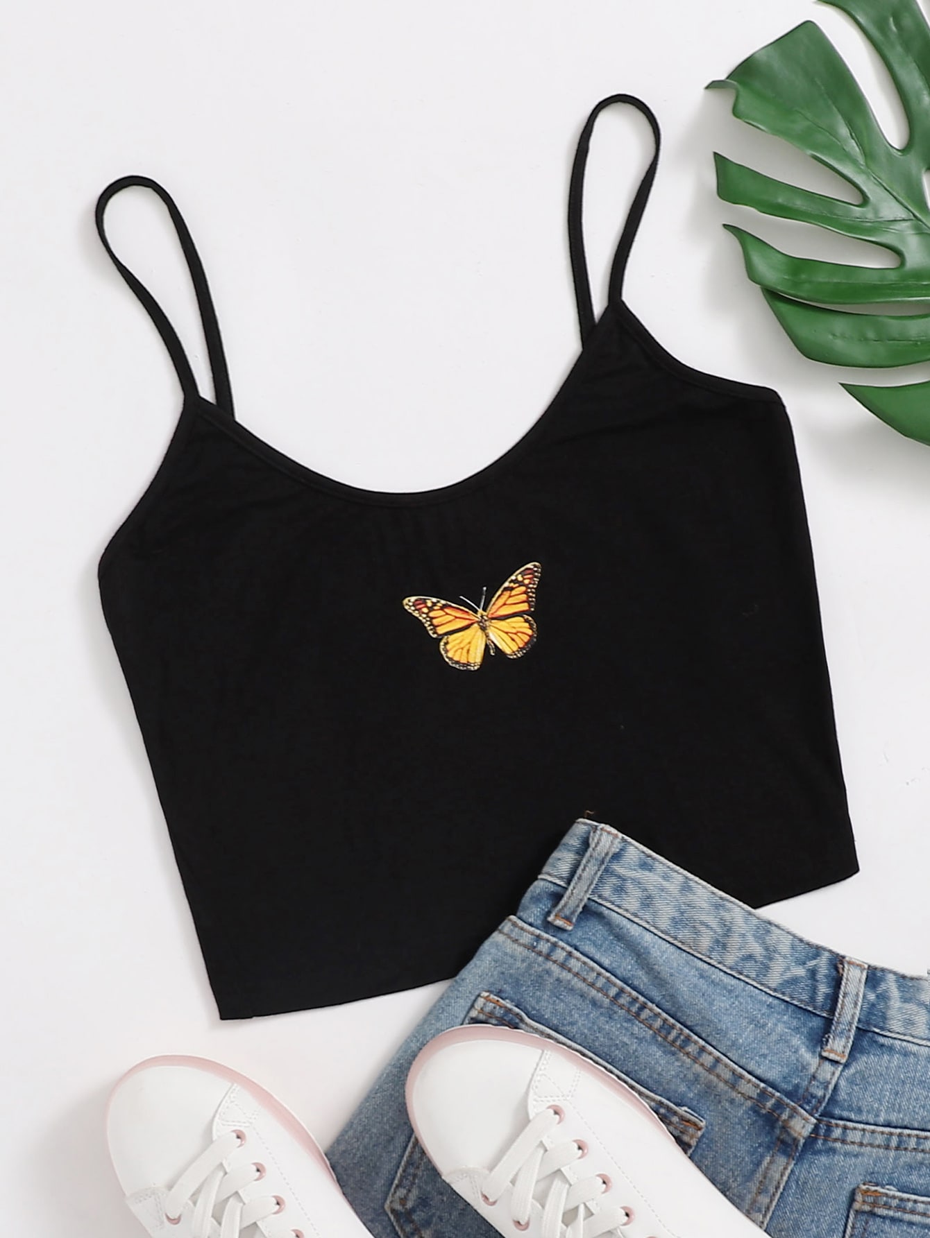 Butterfly Print Cami Top thumbnail