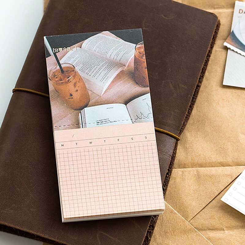 

1pack Coffee Print Random Memo Pad, Multicolor