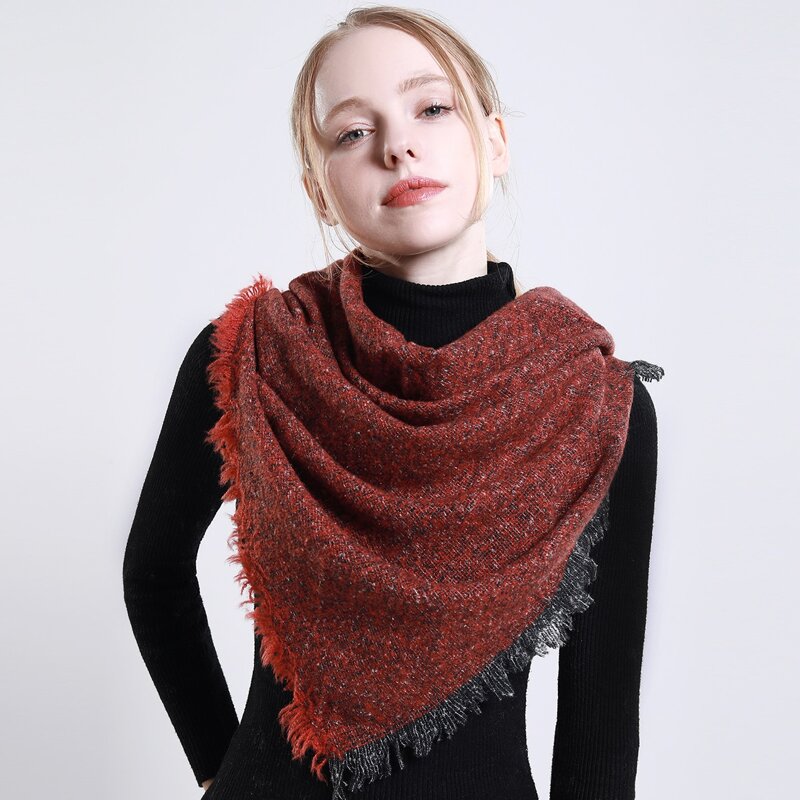 

Raw Hem Scarf, Multicolor
