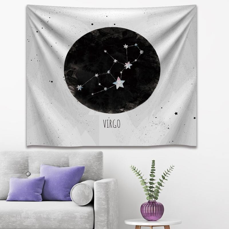 

Constellation Print Tapestry, Black