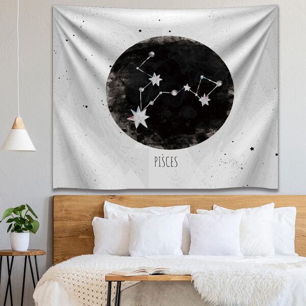 

Constellation Print Tapestry, Black