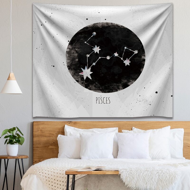 

Constellation Print Tapestry, Black