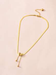 Dellgoo Collar con mariposa - Amarillo Oro - Ver 2