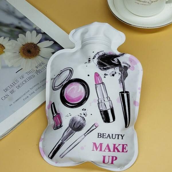 

Cosmetic Print Hot Water Bag, White