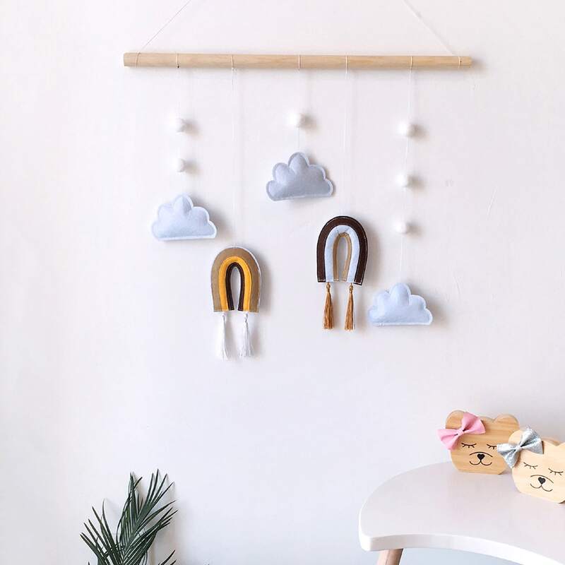

1pc Rainbow Pendant Wall Hanging, Multicolor