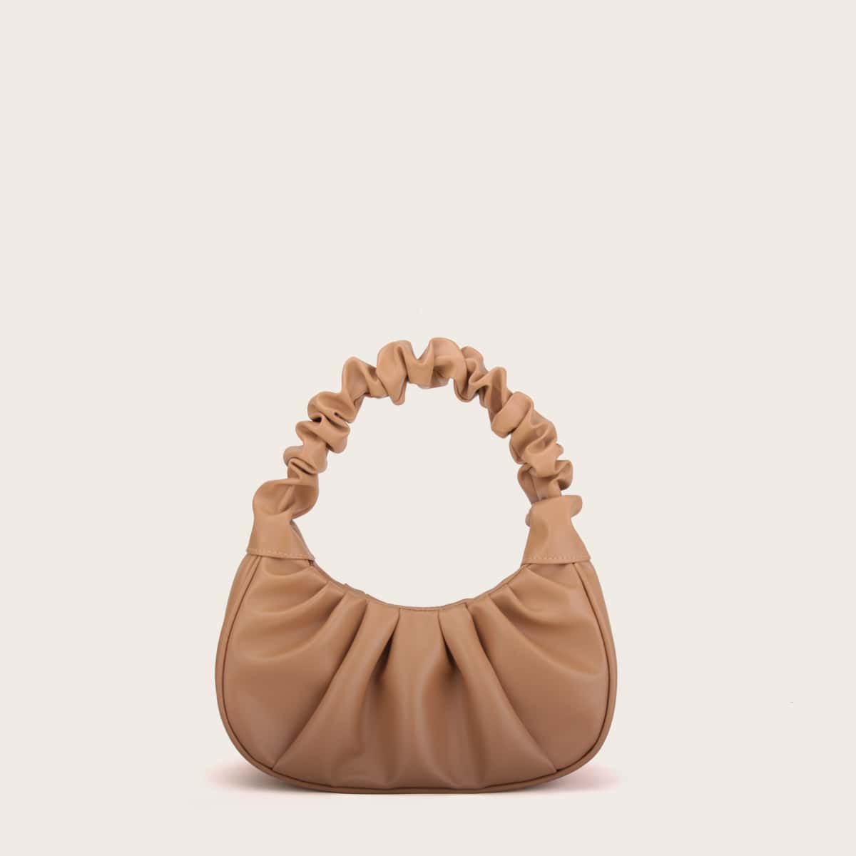 

Ruched Baguette Bag, Yellow
