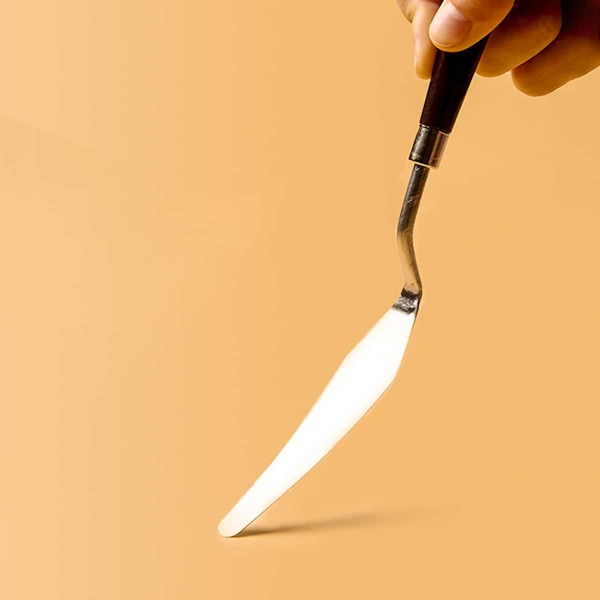 

1pc Oil Paint Scraper, Brown